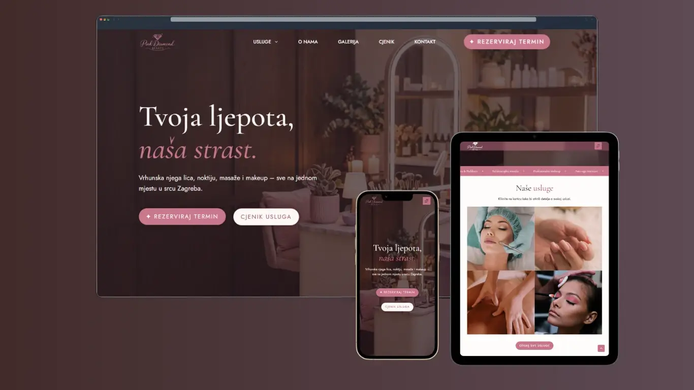 Pink Diamond web stranica